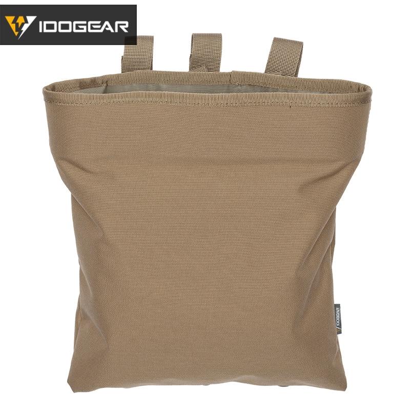 IDOGEAR Tactical Dump Pouch Molle Foldale Magazine Recycling Bag Camo Military Drop Pouch Multi-function Storage Bag 3550