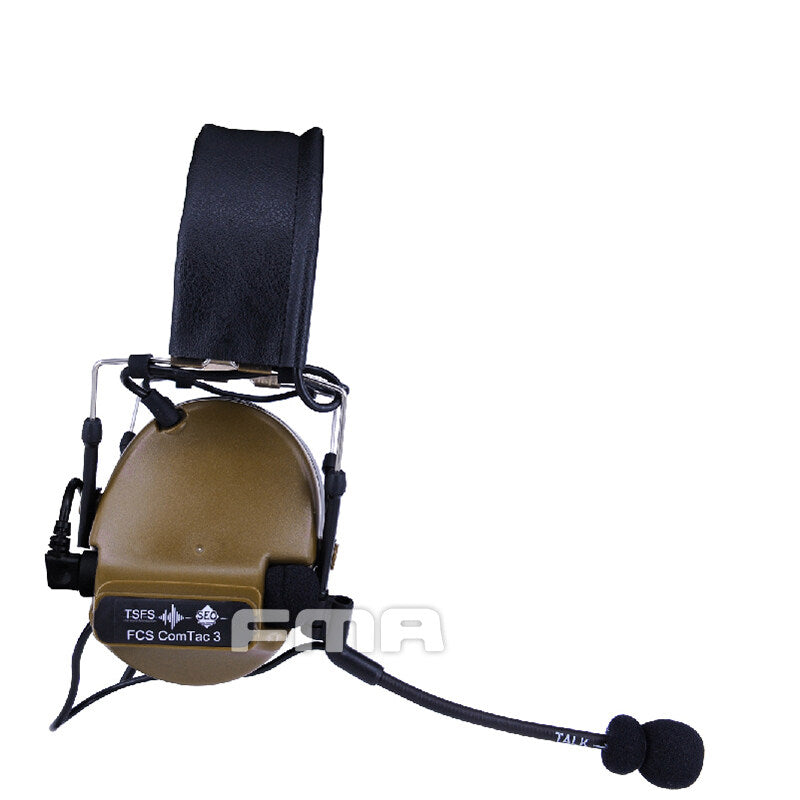 FMA FCS Tactical Headset COMTAC3 Headset Communication Pickup Noise Reduction Protection Military Headset