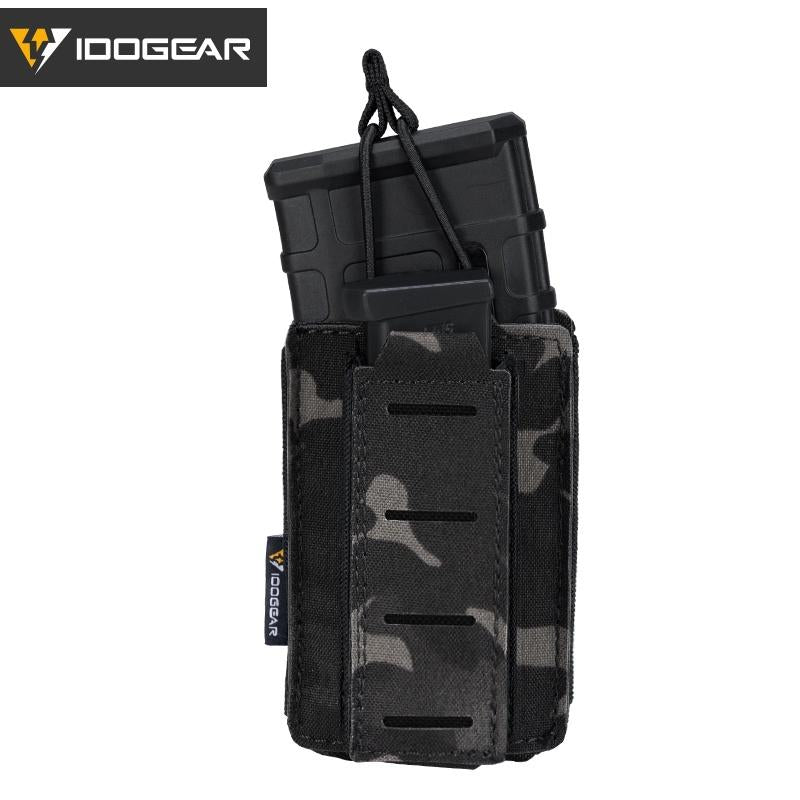 IDOGEAR Tactical Double Magazine Pouch For 9mm & 556 MOLLE 3569