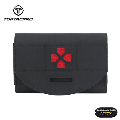 TOPTACPRO Tactical Medical Pouch First Aid Kit EMT IFAK Pouch Molle Micro Medical Pouch Blow-Out Light Pouch EMT EDC Emergency Bag 8522