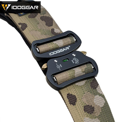 IDOGEAR 2 Inch Tactical Belt with Magazine Pouch Set for 9mm 556 Mag Soft Shell Mag Pouch With MOLLE Belt Military Combat Belt 3414