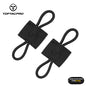 TOPTACPRO Tactical MOLLE Elastic Holder 2PCS Army Binding Retainer EDC Elastic Holder for Antenna Stick Pipe Tactical Vest Tactical Pouch Military Hiking Elastic Holder