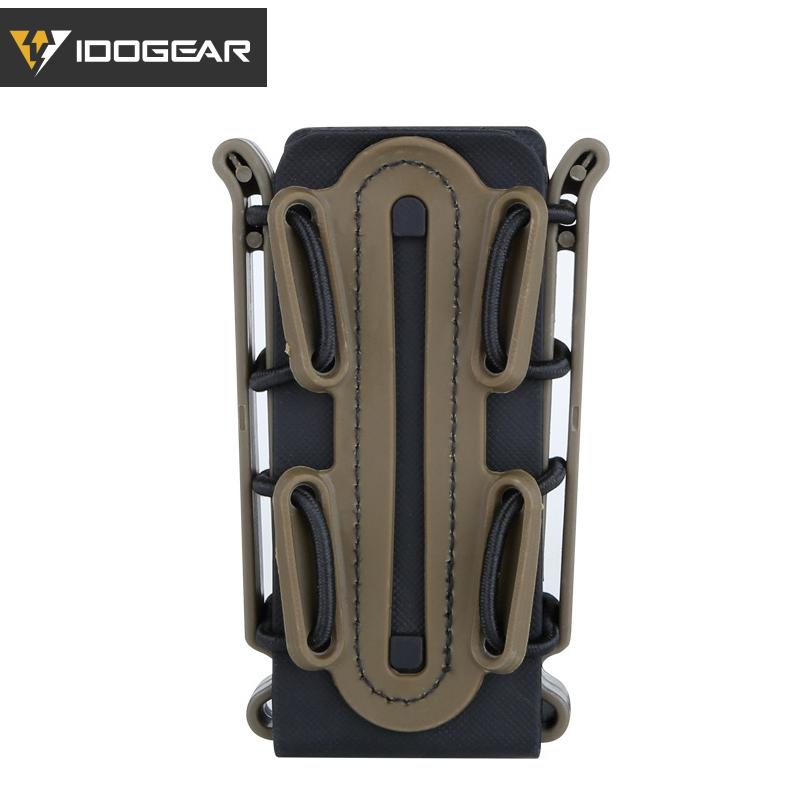 IDOGEAR Tactical Mag Pouch For 9mm Mag Soft Shell Mag Pouch With MOLLE Clip 3515