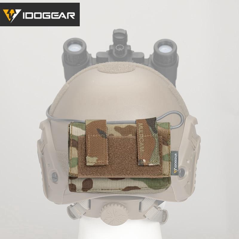 IDOGEAR Tactical FAST Helmet Cover Pouch Removable Rear Pouch NVG Utility Bag Counterweight Battery-Pouch 3549 MOLLE