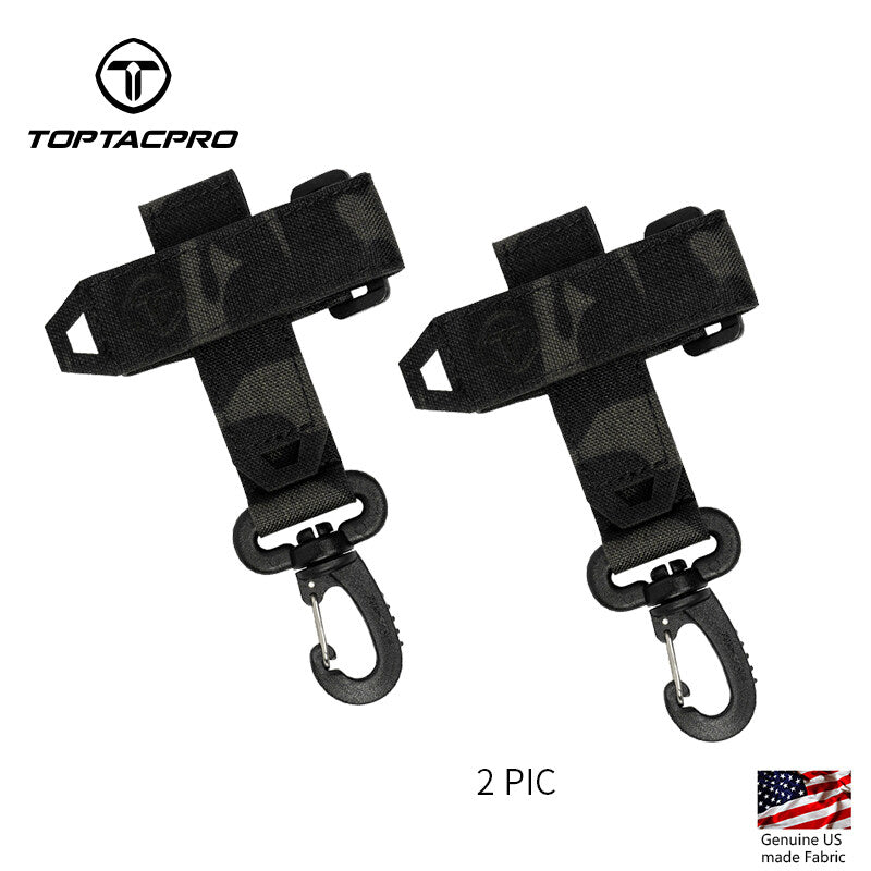 TOPTACPRO Tactical Quick Release Buckle Multi-function Glove Hooks UTX Buckle with Hook&Loop Bandage Straps 2PCS/Set 8902