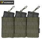 IDOGEAR Tactical Triple Mag Pouch For 5.56 Mag Military Molle Modular Triple Open Top Mag Pouch 3547