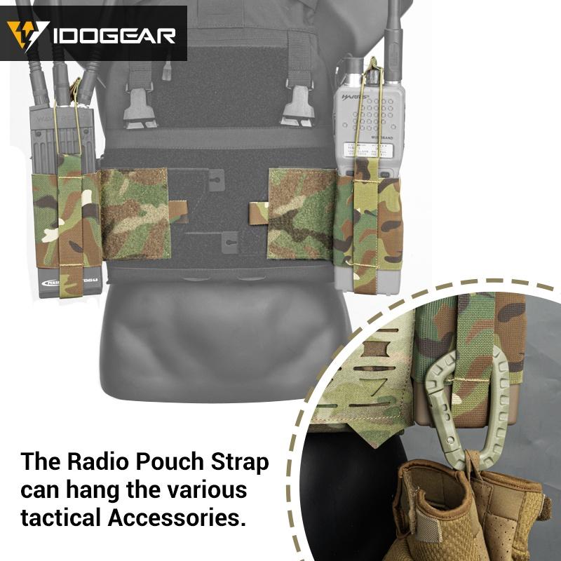 IDOGEAR Tactical Radio Pouch For PRC148/152/MPU5 Military Vest Side Mag Pouch For 556 7.62 Mag FCSK/FCPC Tactical Vest Side Radio Pouch Wingman V2 3585