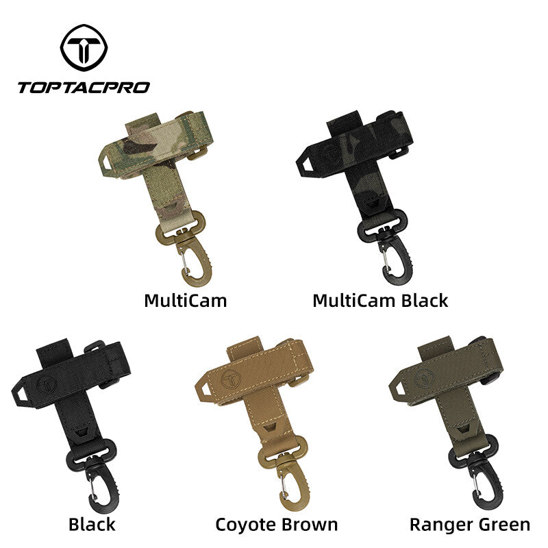 TOPTACPRO Tactical Quick Release Buckle Multi-function Glove Hooks UTX Buckle with Hook&Loop Bandage Straps 2PCS/Set 8902