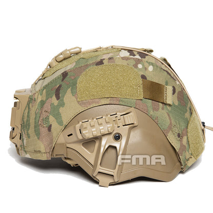 FMA Tactical Helmet Integrated Head Protection System Helmet IHPS Military Army L/XL Helmet with Shroud V-shaped Guide Rail With Helmet Cover Shockproof Helmet With inner pads  Outdoor 1428