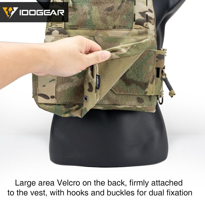 IDOGEAR Tactical DOPE Dump Pouch Tool Storage Pouch Front Panel Velcro Hook&loop Exhaust Hole with Partition Adjustable Camping Hiking Outdoor 3596