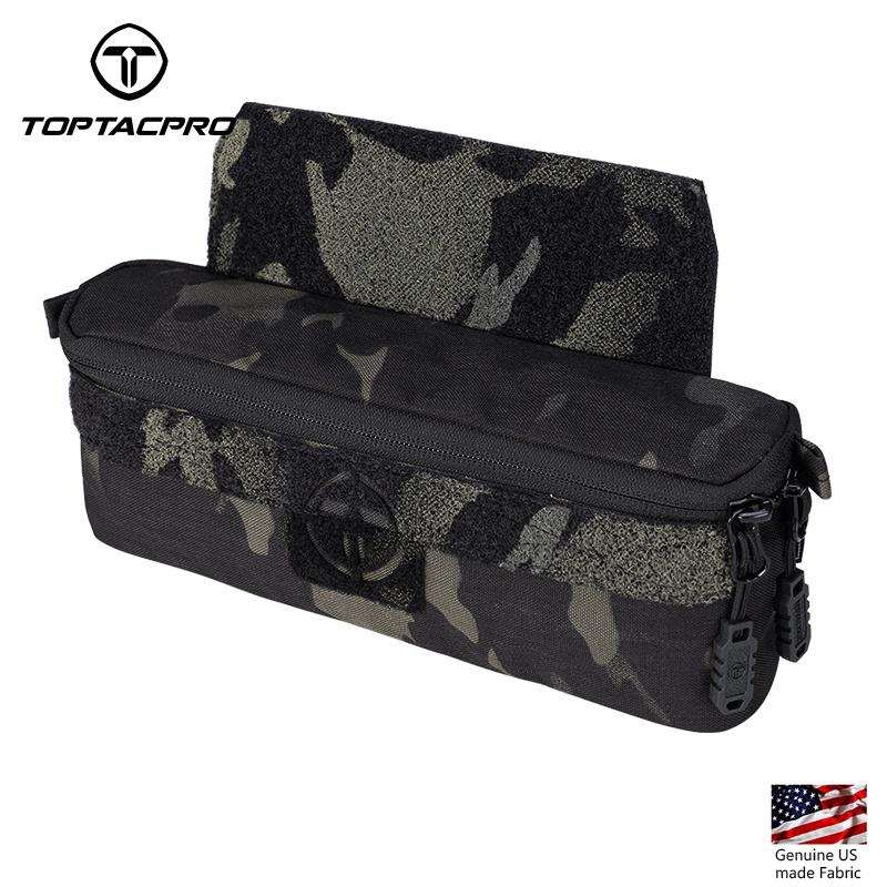 TOPTACPRO Tactical Mini Drop Pouch For AVS JPC CPC Tactical Vest EDC Military Waist Pouch Combat Recycling Pouch Tactical Multi-Function Pouch 8506