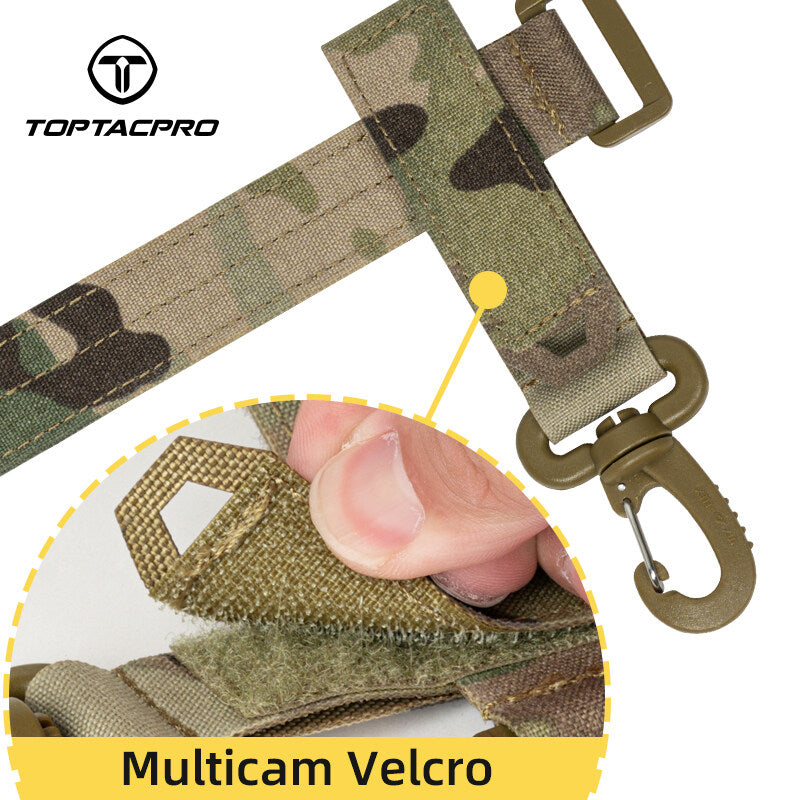 TOPTACPRO Tactical Quick Release Buckle Multi-function Glove Hooks UTX Buckle with Hook&Loop Bandage Straps 2PCS/Set 8902