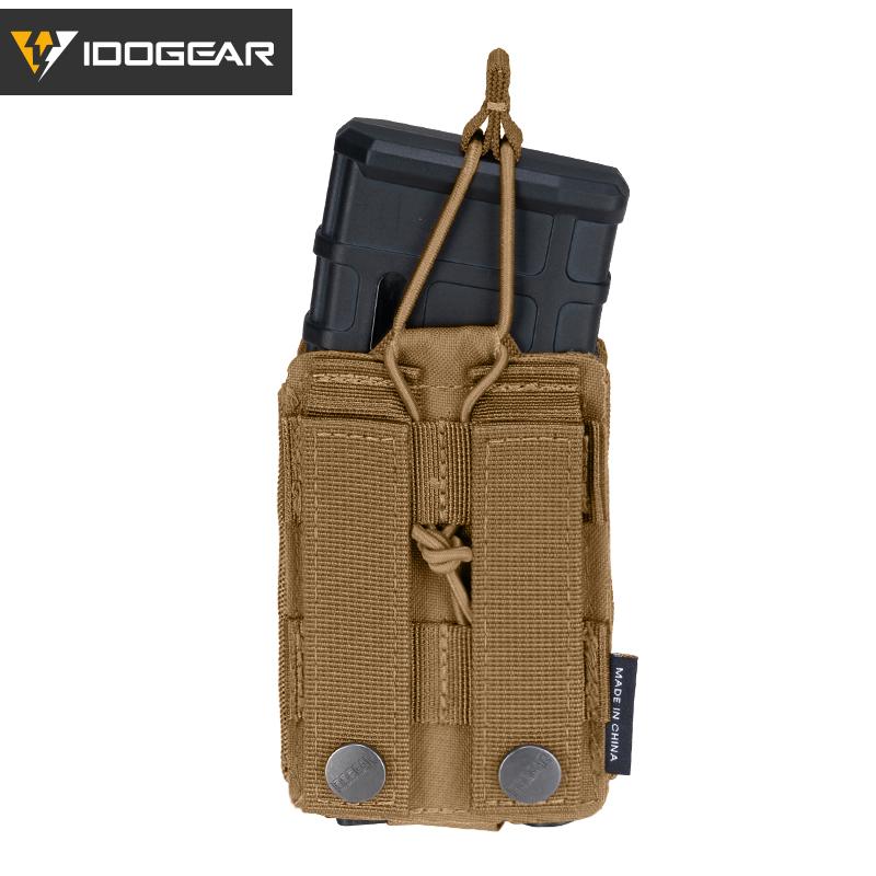 IDOGEAR Tactical Double Magazine Pouch For 9mm & 556 MOLLE 3569