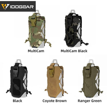 IDOGEAR Tactical Radio Pouch Bottle/kettle Carrier Quick Release Buckle walkie-talkie Pouch MOLLE 3580