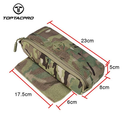 TOPTACPRO Tactical Mini Drop Pouch For AVS JPC CPC Tactical Vest EDC Military Waist Pouch Combat Recycling Pouch Tactical Multi-Function Pouch 8506