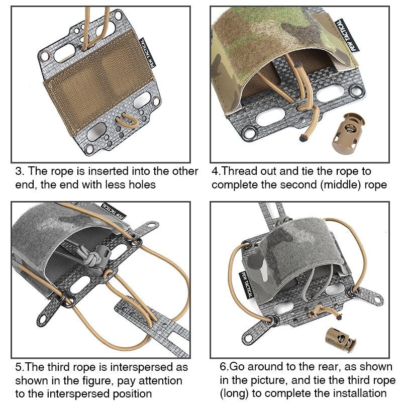 IDOGEAR PEW Tactical Lightweight Helmet Bag Battery-Pouch for PVS31 Retention System Military Camouflage Helmet Pouch Carbon Frame Battery-Case OT68 Wargame Survival Kit