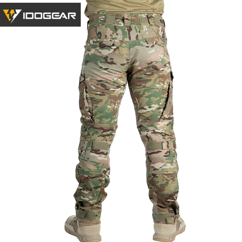 【TOP SALE🔥】IDOGEAR G4 Tactical Pants With Knee Pads Tactical Camo Trousers Hunting Camouflage 3208