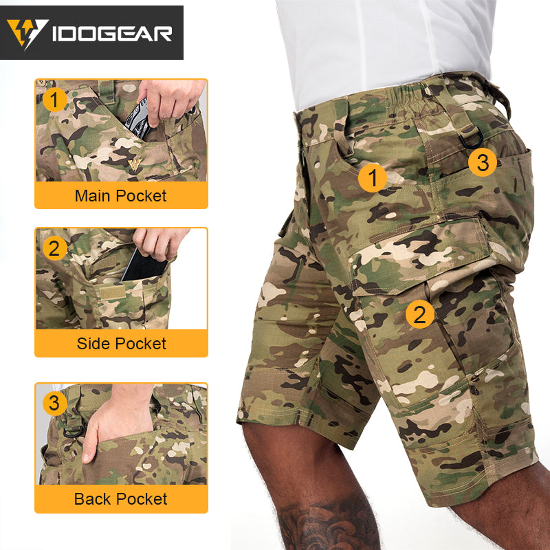 HOT SALE🔥| IDOGEAR Tactical Camo Shorts Pants Men's Combat Short Pants 3212