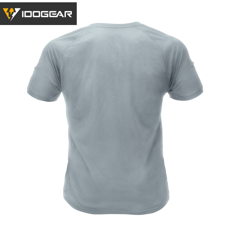 IDOGEAR Men's T-shirts Round Neck Shirt Suit for Outdoor Sports Shirt Quick Dry Casual Summer Clothing 3114