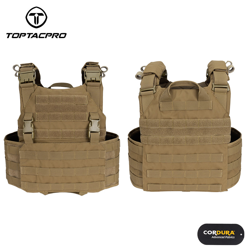 TOPTACPRO Rhino Tactical Vest XN Tactical Vest Quick Release Plate Carrier Military MOLLE Combat Vest 8302