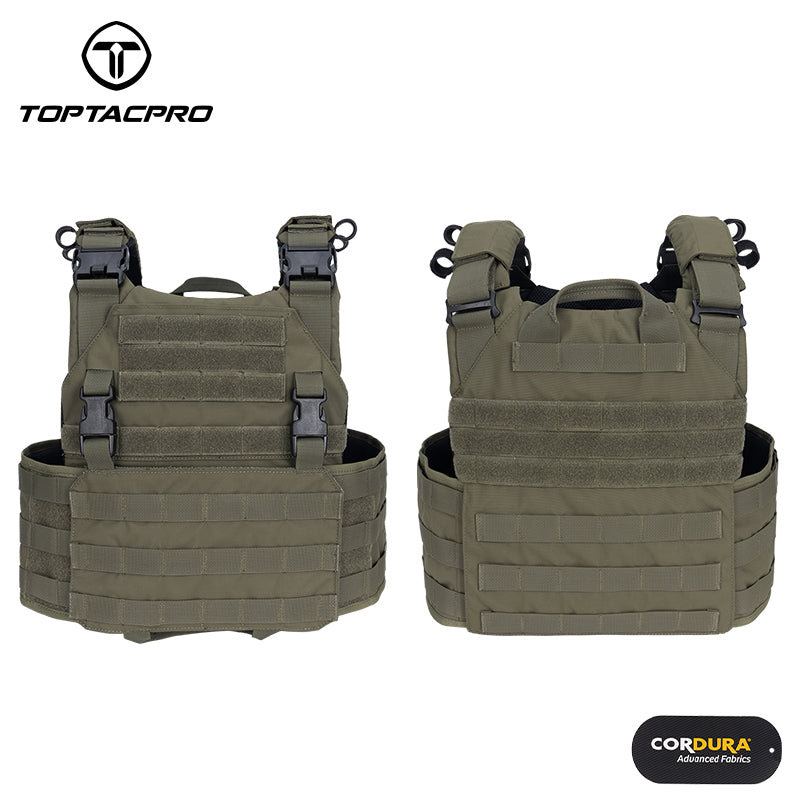 TOPTACPRO Rhino Tactical Vest XN Tactical Vest Quick Release Plate Carrier Military MOLLE Combat Vest 8302