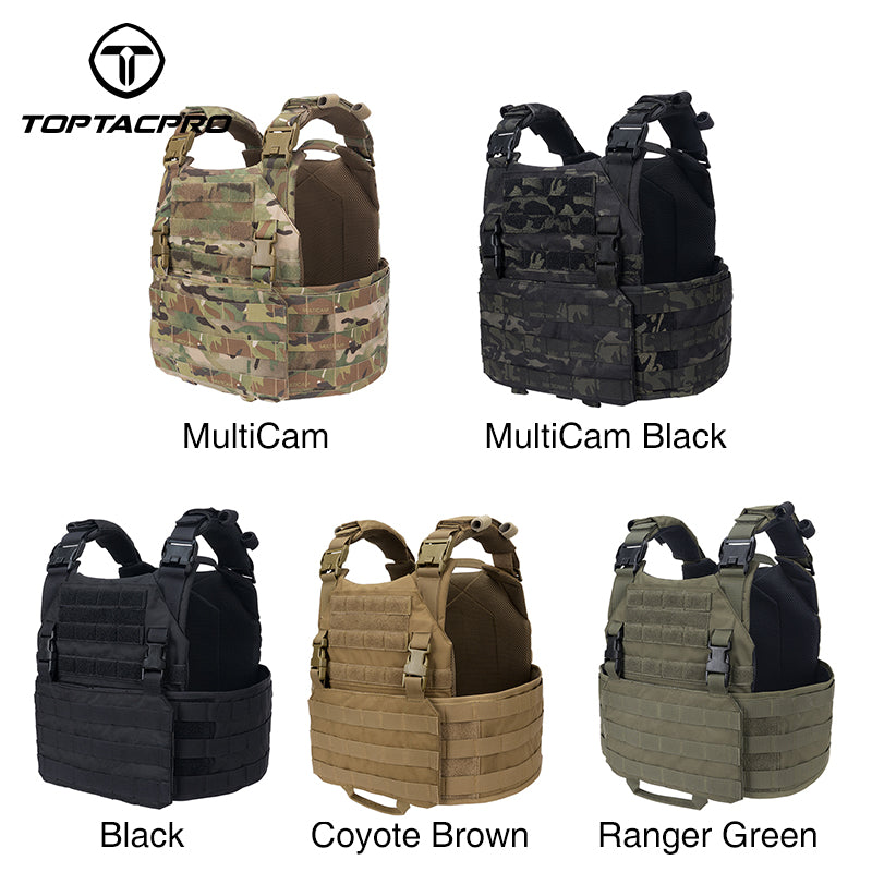 TOPTACPRO Rhino Tactical Vest XN Tactical Vest Quick Release Plate Carrier Military MOLLE Combat Vest 8302