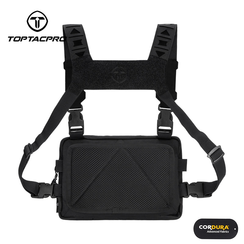 TOPTACPRO Tactical Chest Rig Bag Chest Recon Bag MOLLE Adjustable Shoulder Strap Pack 8511