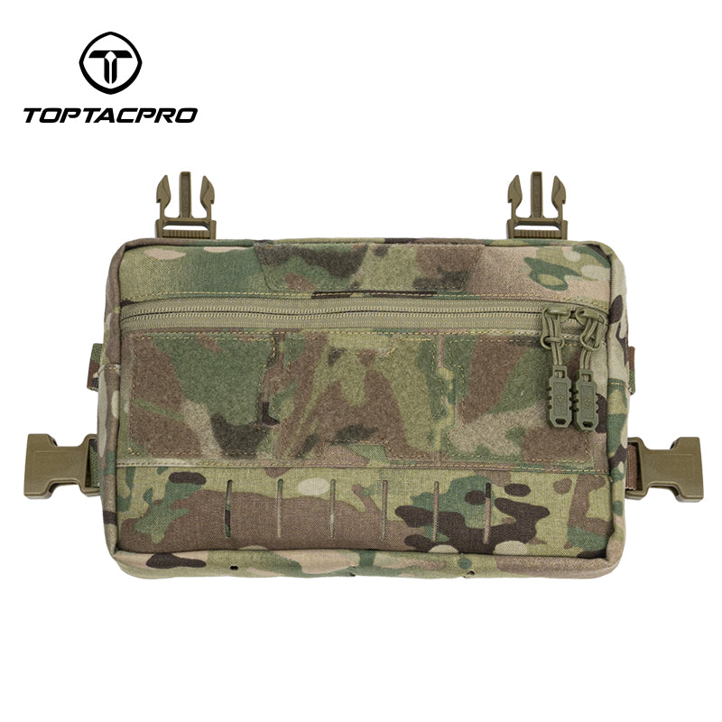 TOPTACPRO Tactical Chest Rig Bag Chest Recon Bag MOLLE Adjustable Shoulder Strap Pack 8511