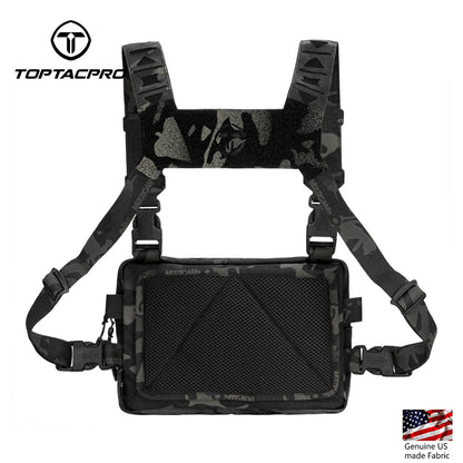 TOPTACPRO Tactical Chest Rig Bag Chest Recon Bag MOLLE Adjustable Shoulder Strap Pack 8511