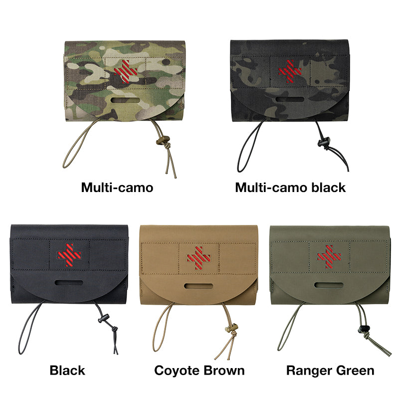 TOPTACPRO Tactical Medical Pouch First Aid Kit EMT IFAK Pouch Molle Micro Medical Pouch Blow-Out Pouch EMT EDC Emergency Bag 8532