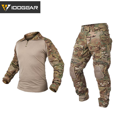 TOP SALE🔥| IDOGEAR G3 Combat Suit Shirts & Pants with Knee Pads Update Version Camo Tactical Uniforms (set) UT3001