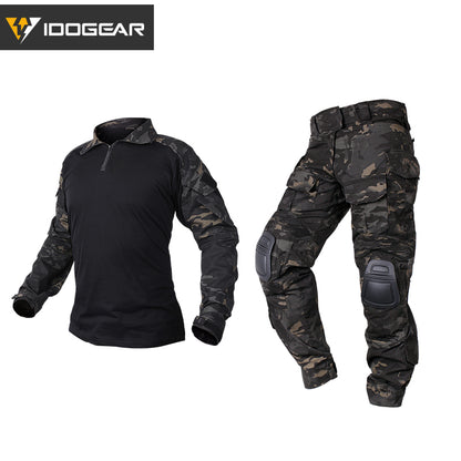 TOP SALE🔥| IDOGEAR G3 Combat Suit Shirts & Pants with Knee Pads Update Version Camo Tactical Uniforms (set) UT3001