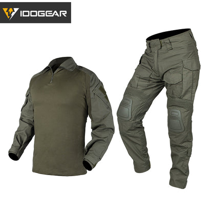 TOP SALE🔥| IDOGEAR G3 Combat Suit Shirts & Pants with Knee Pads Update Version Camo Tactical Uniforms (set) UT3001