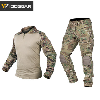 TOP SALE🔥| Tactical Uniform BDU G3 Combat Shirt & Pants with Knee Pads Update Ver Men's Camo Airsoft Military Uniforms  UT3004