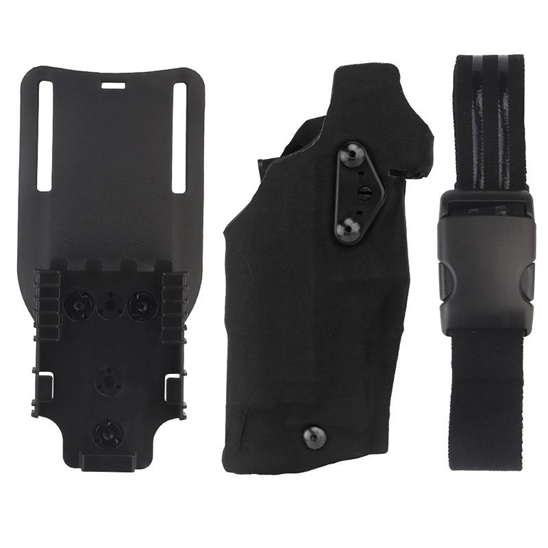 IDOGEAR Tactical 63DO Holster For G17/19 With X300 Light With QLS Mount With Panel Adapter With Leg Strap Military Holster Full Sets GB-74