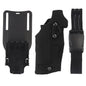 IDOGEAR Tactical 63DO Holster For G17/19 With X300 Light With QLS Mount With Panel Adapter With Leg Strap Military Holster Full Sets GB-74