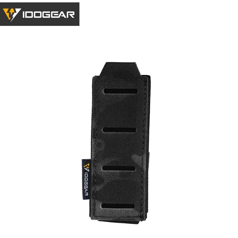 IDOGEAR Tactical Single Mag Pouch for 9mm Mag Single Magazine Carrier Military MOLLE Mag Pouch 3568