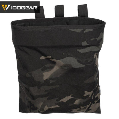 IDOGEAR Tactical Dump Pouch Molle Foldale Magazine Recycling Bag Camo Military Drop Pouch Multi-function Storage Bag 3550