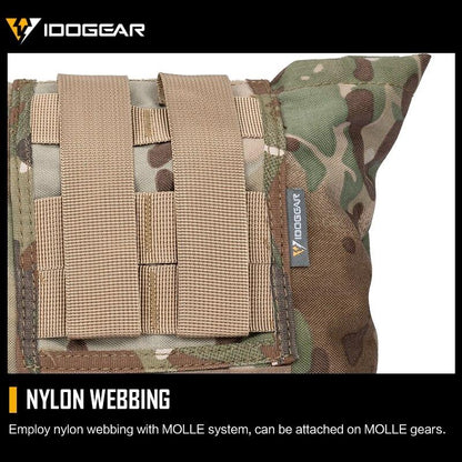 IDOGEAR Tactical Folding Molle Dump Pouch Magazine Recycling Pouch Drop Pouch 3551