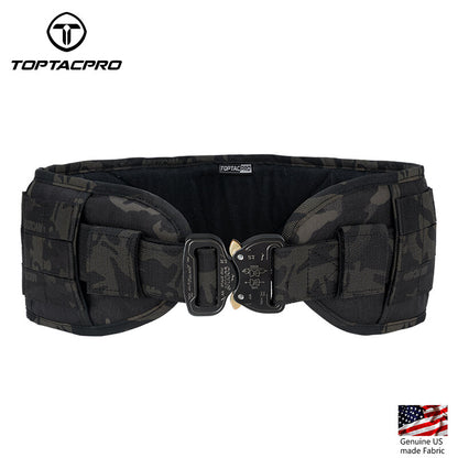 TOPTACPRO Tactical Combat Belt Quick Release Original Austrai Alpin Cobra Buckle MOLLE Load Bearing Utility Belt Tactical Duty Cummerbund 8401