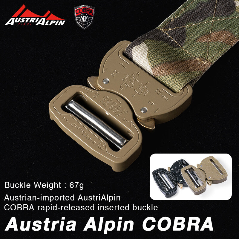 TOPTACPRO Tactical Combat Belt Quick Release Original Austrai Alpin Cobra Buckle MOLLE Load Bearing Utility Belt Tactical Duty Cummerbund 8401