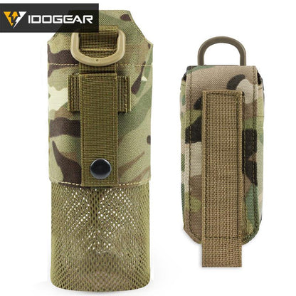 IDOGEAR Tactical Folding Bottle Pouch Camouflage Water Kettle Canteen Bag MOLLE Military Camouflage Gears 3534