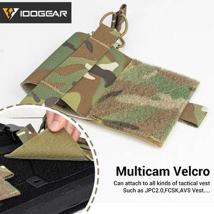 IDOGEAR Tactical Radio Pouch For PRC148/152/MPU5 Military Vest Side Mag Pouch For 556 7.62 Mag FCSK/FCPC Tactical Vest Side Radio Pouch Wingman V2 3585