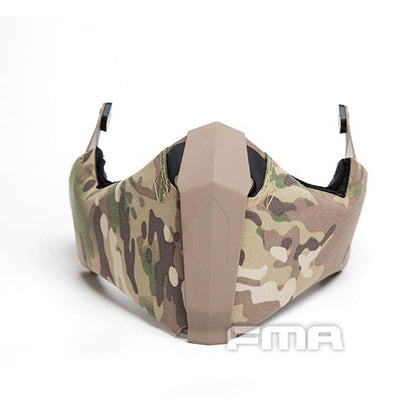 FMA Mask Tactical Half Face Mask Gunsight Mandible face cover For Fast/High Cut/MT Helmet camouflage cycling face mask military hiking wargame cosplay tactical face mask