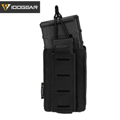 IDOGEAR Tactical Double Magazine Pouch For 9mm & 556 MOLLE 3569