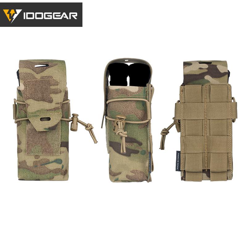 IDOGEAR Tactical Double Mag Pouch For 556 Mag Multi-function MOLLE Pouch Military Mag Pouch For 5.56/5.45 Mag 3594