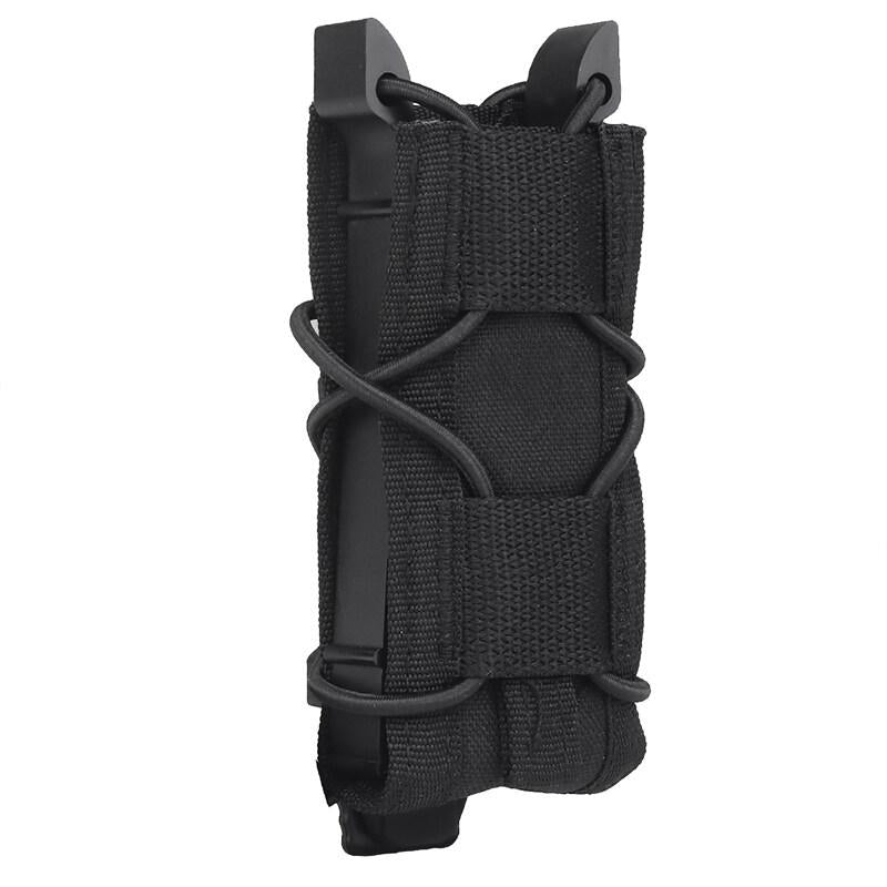 IDOGEAR Tactical TC Single 9mm Magazine Pouch MOLLE Combat Tool Bag Belt Mag Pouch Flashlight Holder MG-48