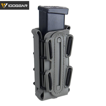 IDOGEAR Tactical Mag Pouch For 9mm Mag Soft Shell Mag Pouch With MOLLE Clip 3515