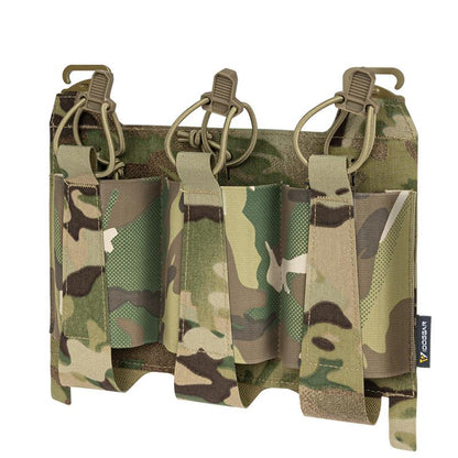 IDOGEAR TEAR Front Flap Triple Magazine Pouch Hook&loop For 556 Mag Holder Elastic Velcro-tape Outdoor Camouflage Military 3599