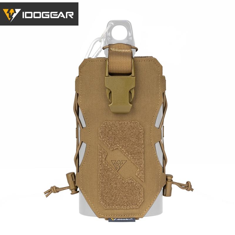 IDOGEAR Tactical Radio Pouch Bottle/kettle Carrier Quick Release Buckle walkie-talkie Pouch MOLLE 3580